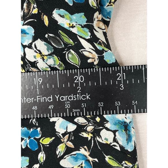 J. Jill floral tiered layered button up blouse, dark floral, size M, EUC - Picture 11 of 13